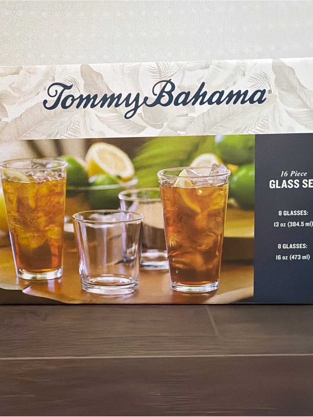 Tommy Bahama Clear Glass Tumbler Set - Clear Glass